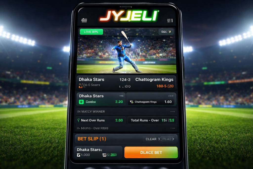 JYJELI sports betting — live cricket markets on mobile